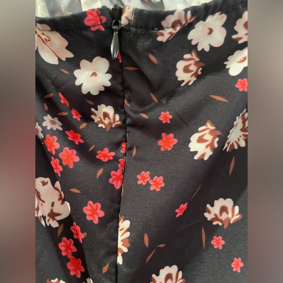 2/$15 Rushed Mini Dress with Puffed Sleeves - Picture 4 of 5